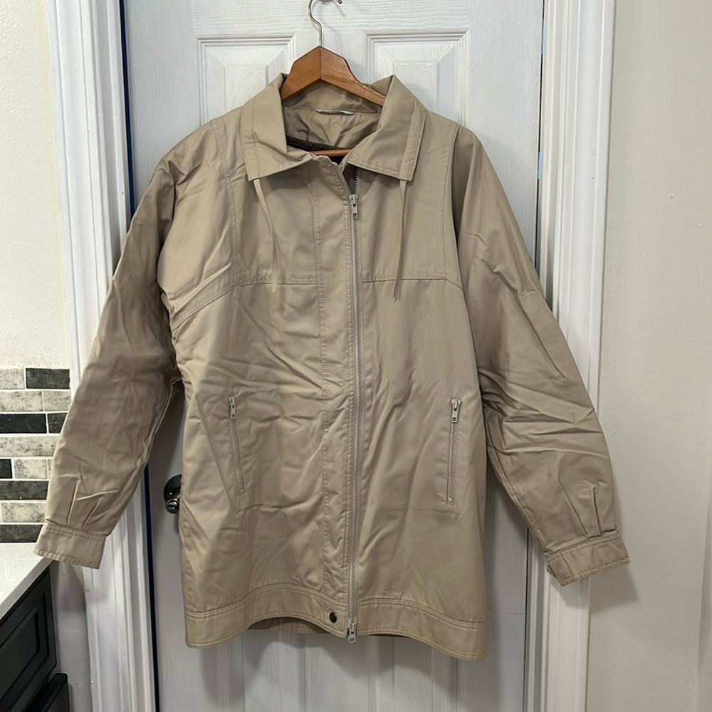 Women’s Vintage Outerwear White Stag 2in One Coat / Jacket Size 14
